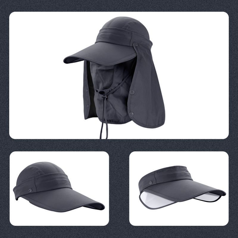 Men's Fishing Special Sun-shade Sun Protection Hat Mask UV Protection