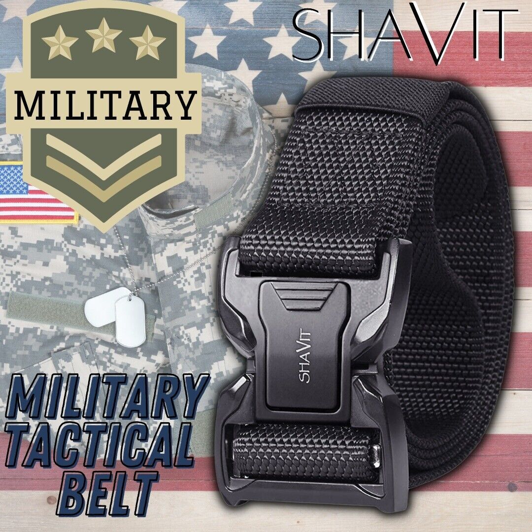 Men's Tactical Military Belt | Quick Button Release | Buckle Waistband Belts For MEN