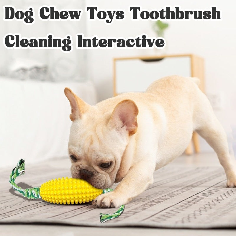 Puppy Toothbrush | Clean Teeth Interactive Corn Toys Dog Toys Aggressive Chewers Dog Chew Toys