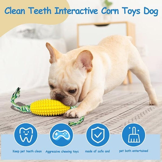 Puppy Toothbrush | Clean Teeth Interactive Corn Toys Dog Toys Aggressive Chewers Dog Chew Toys