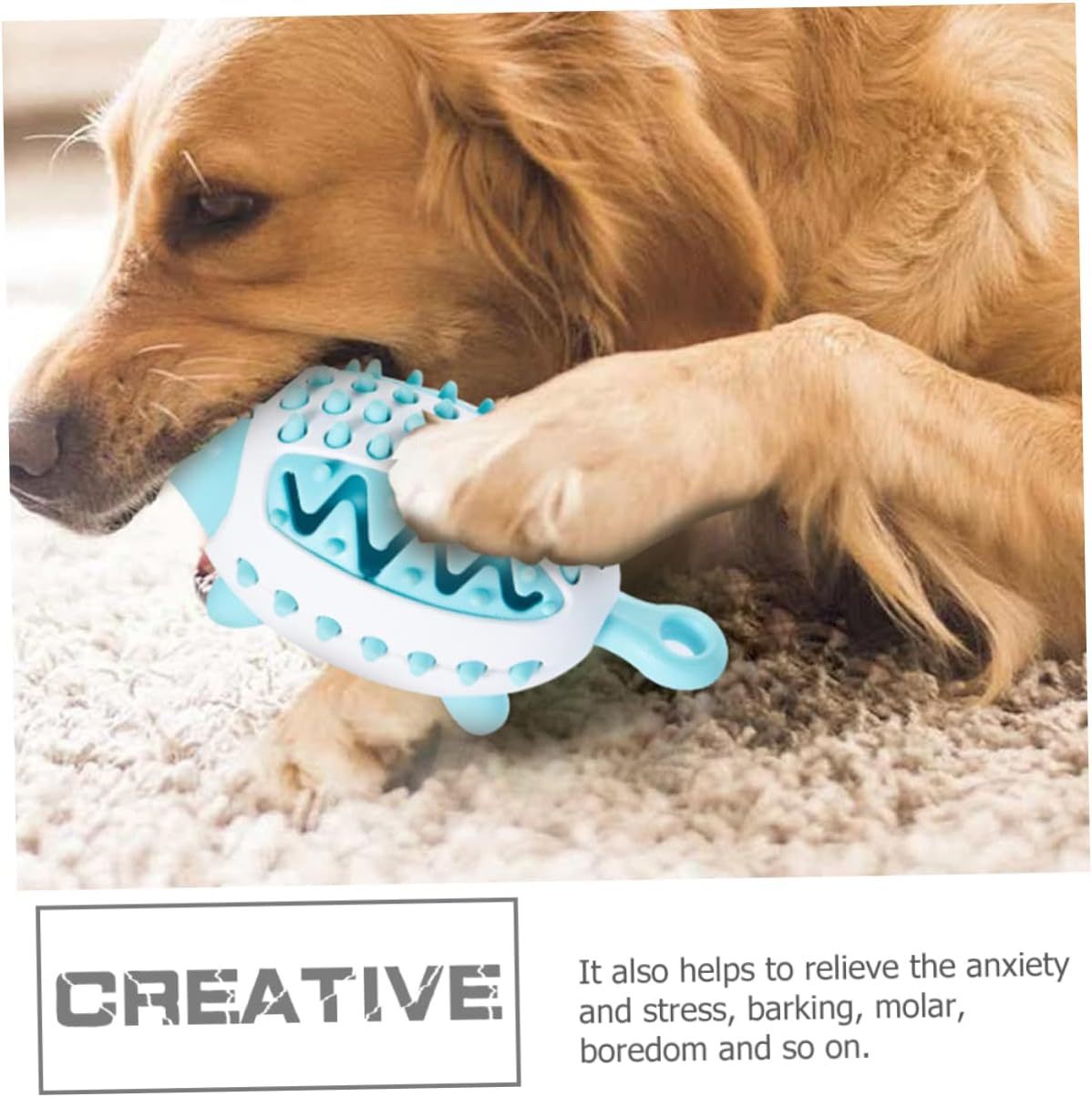 Dog Toy Wear-Resistant Treat | Treats Dog Tops Puzzle Accessories Dog Leaking Food Toy Dog Biting Toy Dog Squeaky Ball Wear-Resistant Molar Toy Toys The Dog Puppy